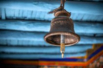 Bell hangs in a Tibetan monastery — Stock Photo