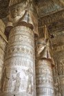 Colonne dalla testa di Hathor — Foto stock