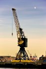Crane At Harbour against water — Stock Photo
