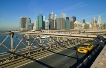 Puente de Brooklyn, Manhattan - foto de stock
