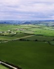 Вид на зеленую равнину — стоковое фото