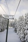 Station de ski de montagne Crystal — Photo de stock