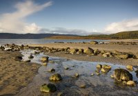 Кам'янистий пляж, Шотландія — стокове фото