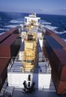 Containerschiff auf See — Stockfoto