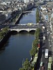 Aerial View Of River Liffey — Stock Photo