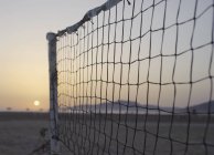 Volleyballnetz am Strand — Stockfoto