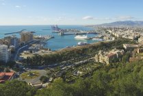 Vista aérea de Málaga - foto de stock