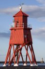 Red Lighthouse, Tyne And Wear — Stock Photo