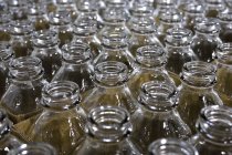 Empty Glass Jars, full frame — Stock Photo