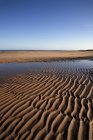 Wellen im nassen Sand — Stockfoto