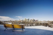 Bench With View In Winter — Stock Photo