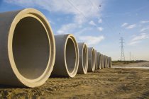 Sewer Pipes Ready — Stock Photo