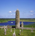 Mosteiro de Clonmacnoise na Irlanda — Fotografia de Stock