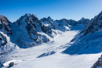 Aiguille des grands montets, Montblanc-Massiv in Haute-Savoie; Chamonix, Frankreich — Stockfoto