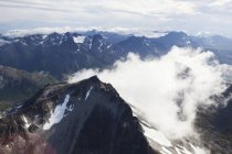 Rugged Mountain Peaks Of The Alaska Range; Alaska, United States Of America — Stock Photo