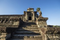 West Gallery of the main temple complex of Angkor Wat; Siem Reap, Cambodia — Stock Photo