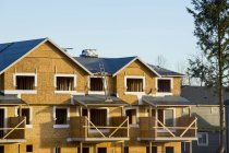 Nueva construcción de viviendas en un barrio, Langley, Columbia Británica, Canadá - foto de stock