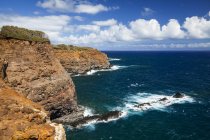 Vue majestueuse sur le littoral près de Kapaau, North Kohala Coast, Hawaï, États-Unis d'Amérique — Photo de stock
