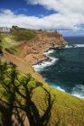 Majestosa vista da bela costa perto de Kapaau, North Kohala Coast, Hawi, Ilha do Havaí, Havaí, Estados Unidos da América — Fotografia de Stock