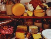 Irland, Lebensmittel, Käse Stillleben auf dem Markt — Stockfoto