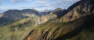 Горы национального парка и заповедника Фалэйн, видимые с воздуха; Хайнс Джанкшн, Юта, Канада — стоковое фото
