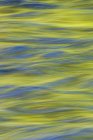 Image abstraite du feuillage réfléchi dans l'eau en mouvement au lever du soleil — Photo de stock