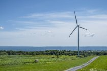 Wind turbine in Northern New York; Lowville, New York, United States of America — Stock Photo