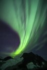 Northern Lights over Juneau Icefield, Tongass National Forest; Alaska, United States of America — Stock Photo