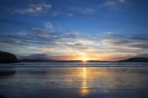 Захід сонця з вершини Макіш, гори Деррівег, графство Донегол, Ірландія — стокове фото