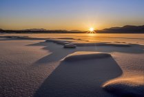 Vista panoramica del bellissimo paesaggio a Mendenhall Lake; Juneau, Alaska, Stati Uniti d'America — Foto stock