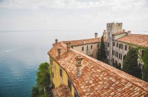 Vue du golfe de Trieste depuis le château de Duino ; Italie — Photo de stock