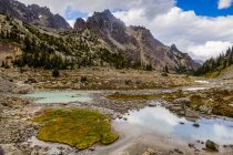 Bacia Real e Mt. Clark, Olympic Mountains, Olympic National Park, Washington, Estados Unidos da América — Fotografia de Stock