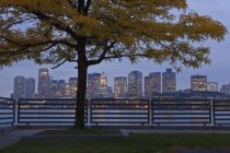 Vista panorâmica da paisagem urbana Boston, Condado de Suffolk, Massachusetts, EUA — Fotografia de Stock