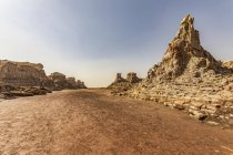 Malerischer Blick auf die Danakil-Senke, eine Schlucht aus Salz, Dallol, ferner Region, Äthiopien — Stockfoto
