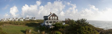 Дома для отдыха на острове Блок, Род-Айленд, США — стоковое фото
