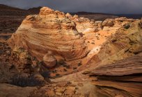 Die erstaunlichen Sandstein- und Felsformationen des südlichen Kojotenbutts; arizona, vereinigte Staaten von Amerika — Stockfoto