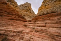 As incríveis formações rochosas e arenosas de White Pocket; Arizona, Estados Unidos da América — Fotografia de Stock