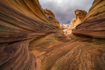 Les étonnantes formations de grès et de roche de South Coyote Butte ; Arizona, États-Unis d'Amérique — Photo de stock