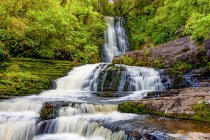 Scenic view of McLean Falls, Catlins Forest Park; Otago Region, New Zealand — Stock Photo