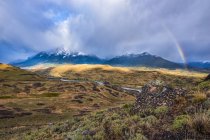 Paesaggio incredibile intorno al Parco Nazionale Torres Del Paine del Cile meridionale; Cile — Foto stock