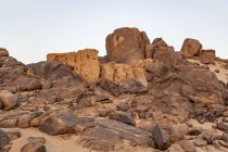 Живописный вид на структуру Брика; Хабараб, Северный штат, Судан — стоковое фото