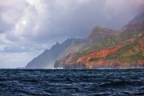Vista panorâmica da paisagem fascinante na praia de Kapaa, Kauai, Havaí, Estados Unidos da América — Fotografia de Stock