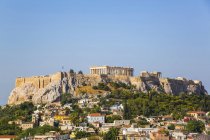Ruínas antigas da Acrópole de Atenas; Atenas, Grécia — Fotografia de Stock