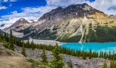 Живописный вид на скалистые горы; 9, Альберта, Канада — стоковое фото