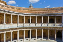 Scenic view of Charles V Palace, Alhambra; Granada, Andalusia, Spain — Stockfoto