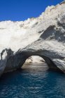 Scenic view of The Cave of Sykia; Milos Island, Cyclades, Greece — Photo de stock