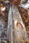 Scenic view of frescoes, St Johns Forerunners Parish; Athens, Greece - foto de stock