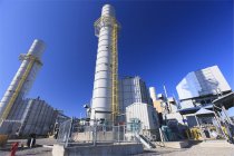 Gasturbinenabgase in einem Elektro-Blockheizkraftwerk — Stockfoto