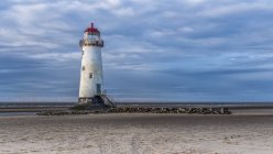 Point of Ayre Lighthouse on the North coast of Wales; Wales — Stock Photo
