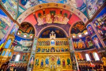 Фрескос, собор Святої Трійці, заснований 1902 року; Сібіу (Трансільванія, Румунія). — стокове фото